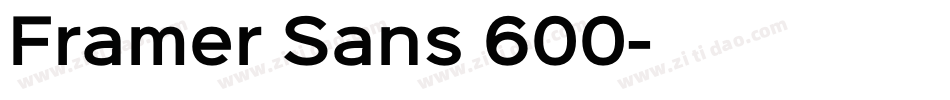 Framer Sans 600字体转换